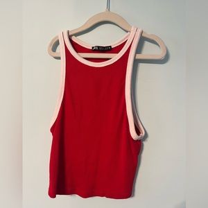 Zara High-neck Cotton Top